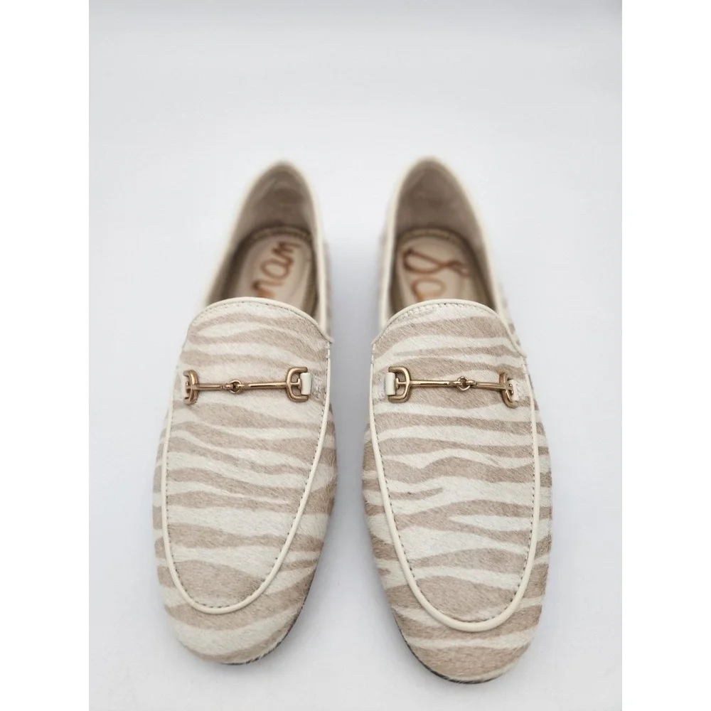 Sam Edelman Loraine Bit Loafer Taupe Zebra Color Womens 6.5 M - Picture 4 of 12